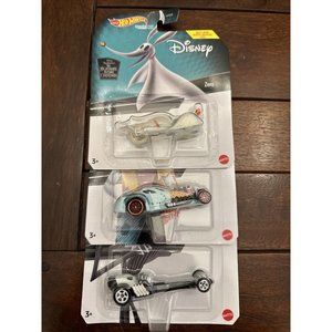 New Hot Wheels Character Cars Nightmare Before Christmas Zero Jack Sally Set